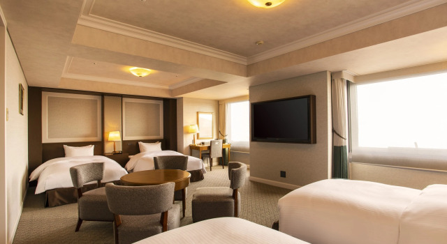 Четырёхместный номер Standard SHIROYAMA HOTEL kagoshima