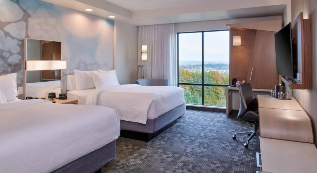 Standard- firedobbelt værelse med udsigt Courtyard by Marriott Petoskey at Victories Square