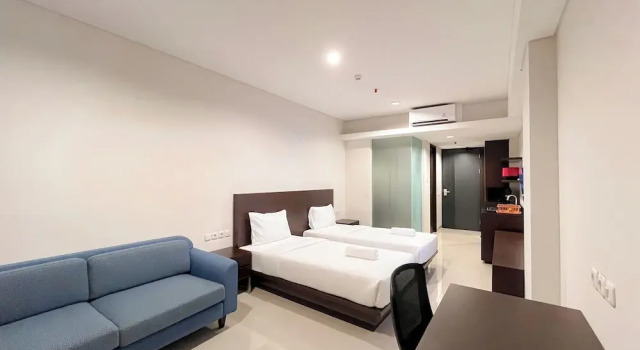 Студия Deluxe Relaxing And Stylish Studio (No Kitchen) Apartment At Skales Residence Nusa Dua Bali