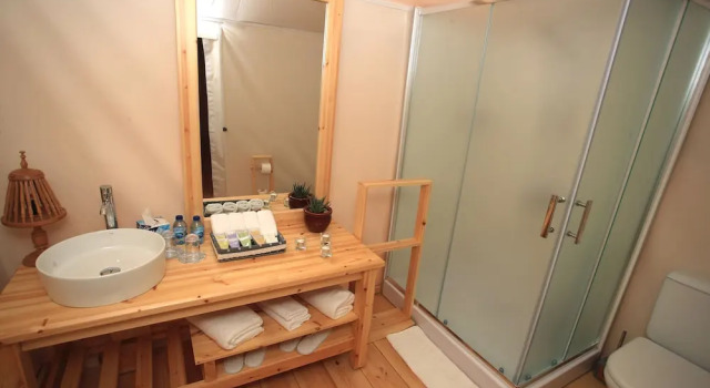 Telt med bjergudsigt Sahara Rum Glamping