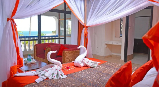 Двухместный номер Deluxe с балконом и с видом на море Ocean View Nyali Boutique Hotel