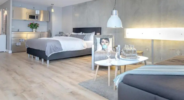 Апартаменты City Loft 008 "Strandnahes 1 Zimmer Appartement in der Innenstadt" mit Balkon