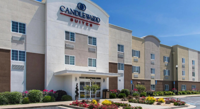 Кровать в общем номере Candlewood Suites Macon by IHG