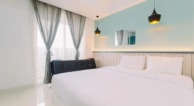 Студия Deluxe Comfortable and Complete Studio for Family at West Vista Apartment