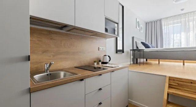 Апартаменты Bright Work&Study Studio with Rest Area