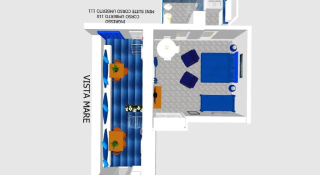 Студия с видом на море Immobiliare Turistcasa - Casa Corso Umberto 110