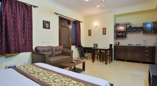 Studios With Equipped Kitchen In Gurgaon, Varaa Hotelli Gurgaon 