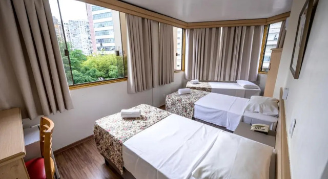 Трёхместный номер Standard Dan Inn São Paulo Higienópolis by Nacional Inn - PRÓXIMO À AV PAULISTA