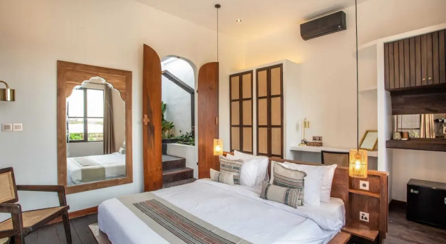 Tropical Private Villa, 3 BR, Canggu Ricefield View, Reservar Vila Hotéis em Bali com piscina, Piscina