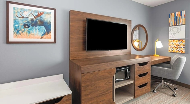 Одноместная студия Hampton Inn & Suites Fairbanks