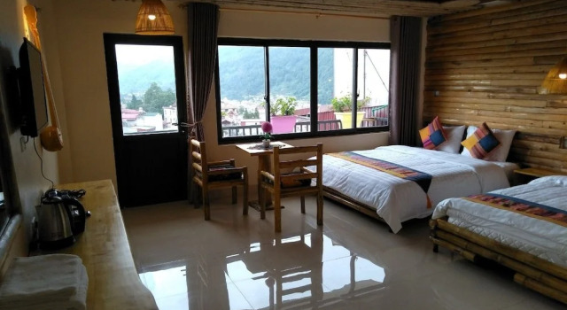 Двухместный номер Standard с балконом и с видом на горы Sapa indigo inn