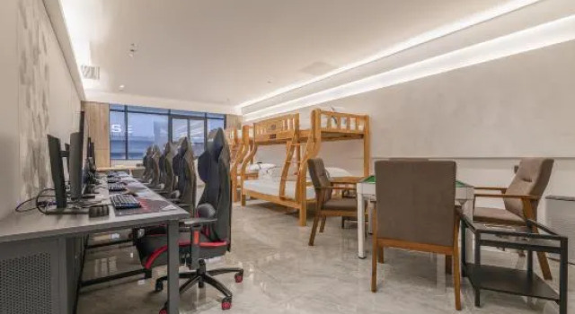 Кровать в общем номере Arashi whalee-sports hotel