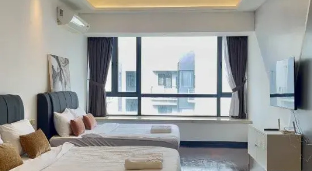 R&F -- Near SG & CIQ Link Bridge & Mall #Studio1B #4 pax by Cowidea, Varaa Hotelli Hotellit Johor pysäköinnillä, Pysäköinti