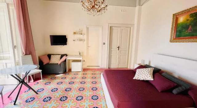 Двухместный номер Deluxe с балконом и с видом на море b&b Be Happy Salerno