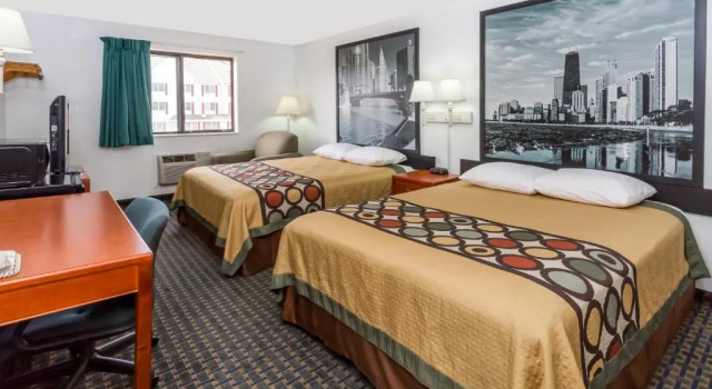 Четырёхместный номер Standard Super 8 by Wyndham Rock Falls Sterling Area