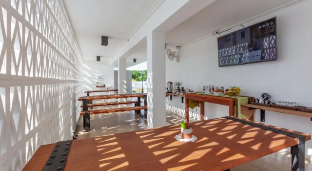 Кровать в общем номере Sound Gallery House Phuket Town