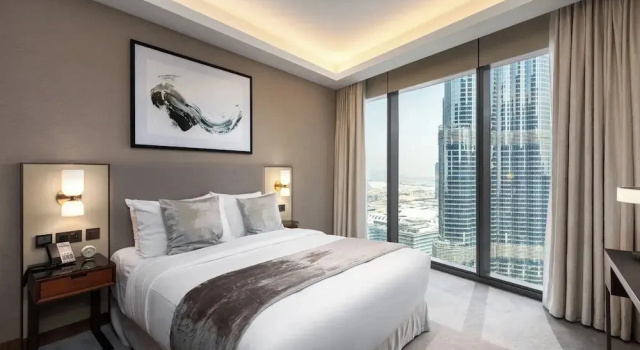 Maison Privee - Fabulous Apt w/ Sensational Burj Khalifa Views, Забронировать Апартаменты/квартира Апартаменты Эмирата Дубая, рядом с Деловой район Эмаар-Сквер, Апартаменты/квартира