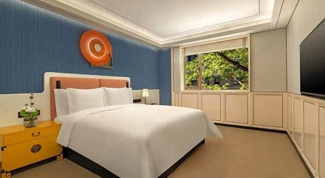 Двухместный люкс c 1 комнатой с балконом Hotel Indigo Guangzhou Haixinsha by IHG