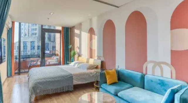 Qingdao Blue Shore Seaview Balcony LOFT Family Suite Homestay