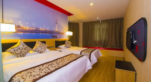 Семейный номер Standard Thank Inn Chain Hotel Shandong Weifang Changyi Tianshui Road