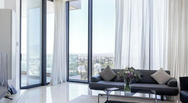 Апартаменты Luxury с 2 комнатами с видом на город Nicosia Central Park Residences