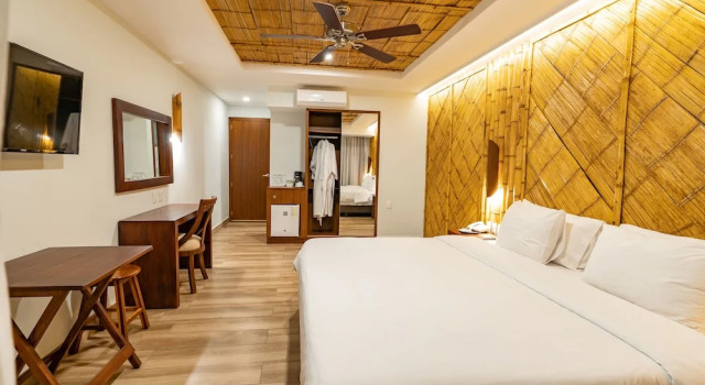 Люкс с балконом и с видом на океан Nativa Bambu Ecolodge