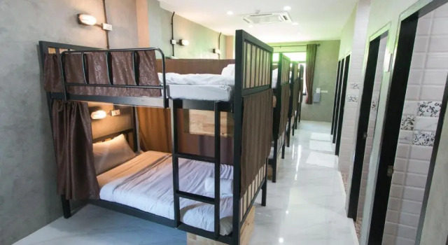 Кровать в общем номере (женский номер) Puak Taem Boutique Hotel