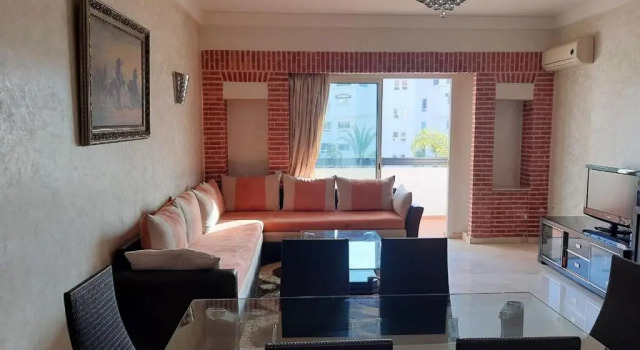 2 bedrooms appartement with sea view shared pool and balcony at Agadir