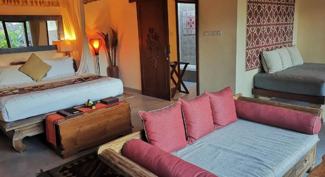 Villa with private pool at Villa Nirvana Ubud, Rezervovat Vila Chaty v Bali, Chalupa
