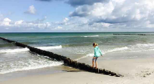 Апартаменты Maisonette-Fewo unter Reet, 50m zum Meer, Strandidyll Zingst