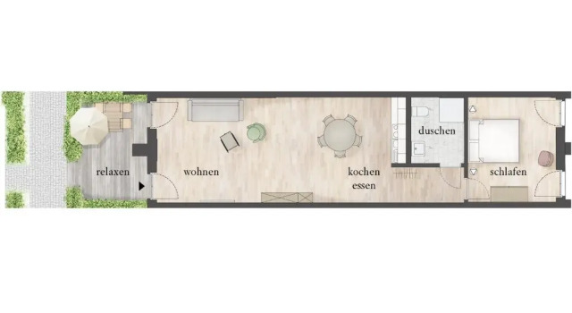Апартаменты c 1 комнатой havelblau Ferienlofts - Stilvoll wohnen unmittelbar an der Havel - zentral - Küche - WLAN - Wallbox - Kajaks und Fahrräder vor Ort