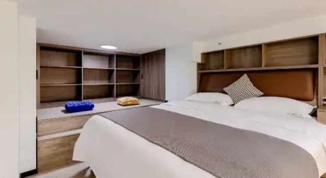 Двухместный люкс Дуплекс с видом на город Yunting·Select Jiying Suite Apartment (Chengdu Jianshe Road Dongjiao Memory Store)