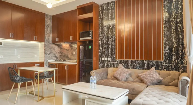 Апартаменты Homey And Spacious 2Br At Samara Suites Apartment