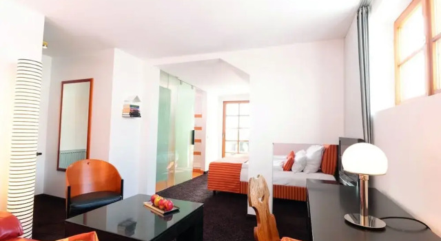 Двухместный номер Classic с балконом Das Freiberg Romantikhotel