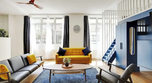 Authentic Loft - 2br/8p - Oberkampf, Забронировать Апарт-отель Апарт-отели Парижа, рядом с Курон, Апарт-отель