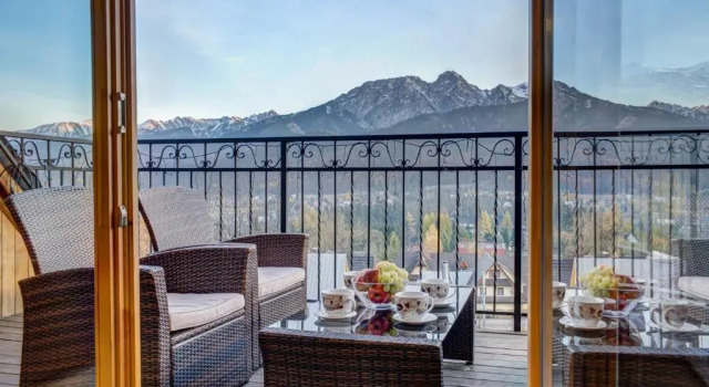 Апартаменты c 1 комнатой с балконом Apartamenty Tatra View Kościelisko