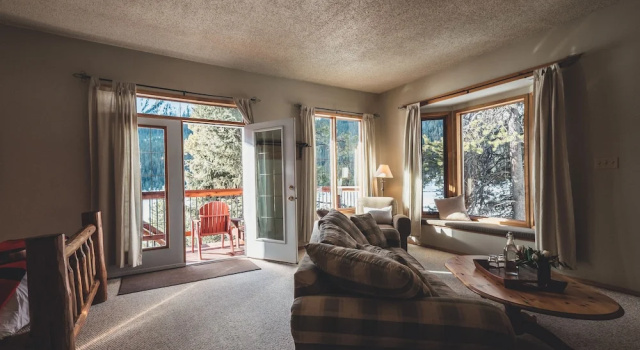 Двухместный люкс с видом на горы Mount Engadine Lodge