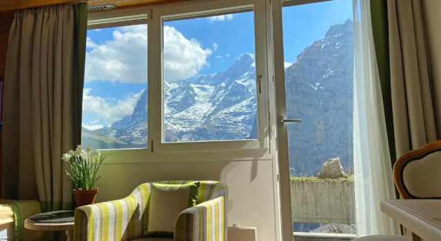 Одноместный номер с видом на гору Айгер Eiger Mürren Swiss Quality Hotel