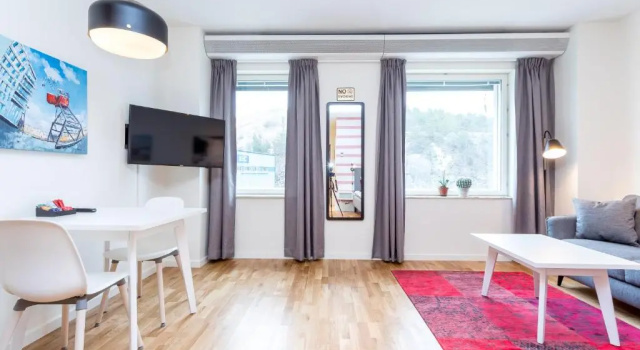 Двухместная студия ApartDirect Hammarby Sjöstad