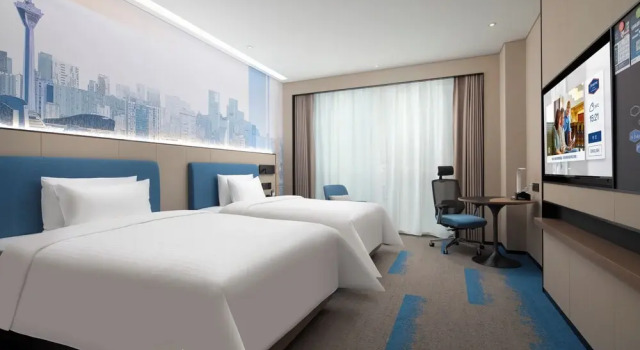 Двухместный номер Superior с видом на город HamptonHiltonChengduRailwayNorthStation