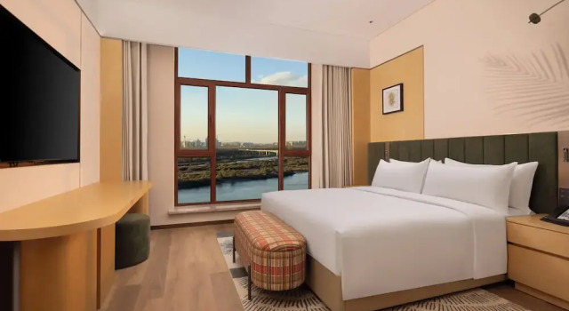 Двухместный люкс Deluxe Hilton Garden Inn Songyuan Ningjiang