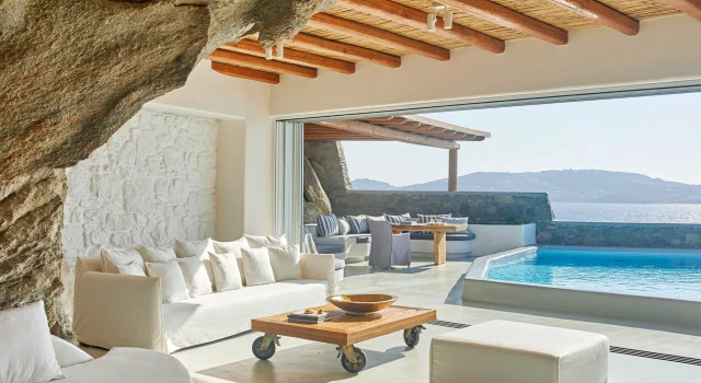 Вилла с бассейном Golden с 2 комнатами Отель Cavo Tagoo Mykonos