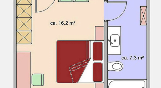 Двухместный номер Standard Hotel Appartement Roggal
