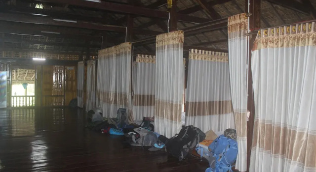 Кровать в общем номере Ngoc Son homestay