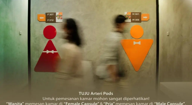 Кровать в общем номере (мужской номер) Tuju Arteri Pods