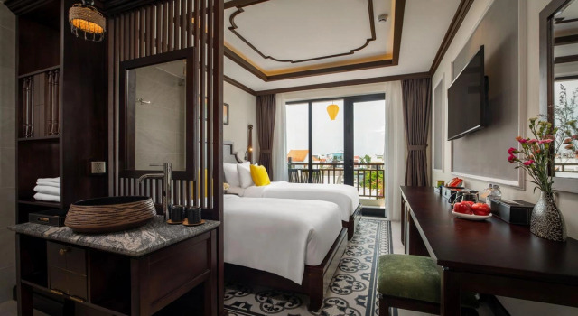 Двухместный номер Deluxe Grand Signature Resort Hoi An by M Village, a brand of Modern Village Lifestyle