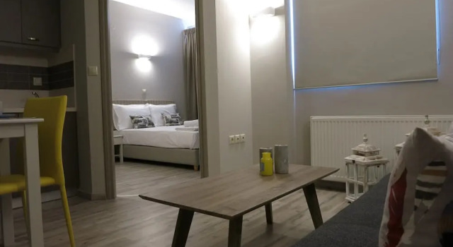 Апартаменты с балконом и с видом на море Pantheon Aparthotel