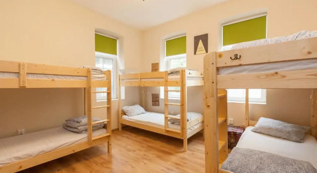 Кровать в общем номере Nomado Hostel