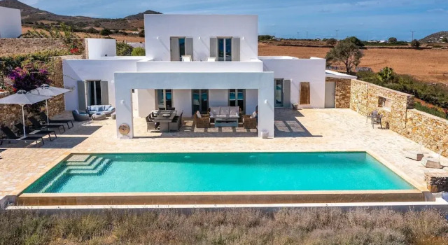 The Gallery Home - Elegant Villa In Antiparos, Reserva ahora Villa Hoteles en Kampos con piscina, Piscina