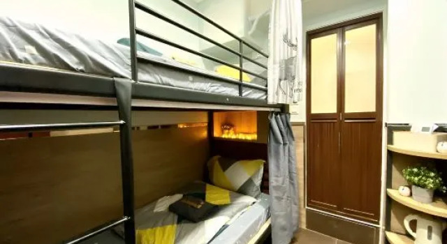 Łóżko w pokoju wieloosobowym (pokoju wieloosobowym żeńskim) Paris Guesthouse